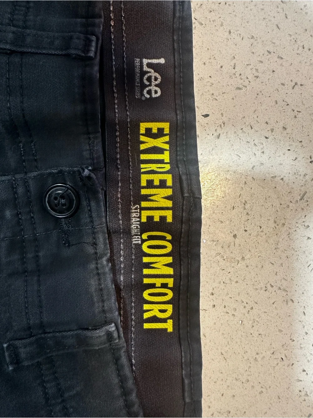 Lee Men's Black Chinos - Straight Casual Fit